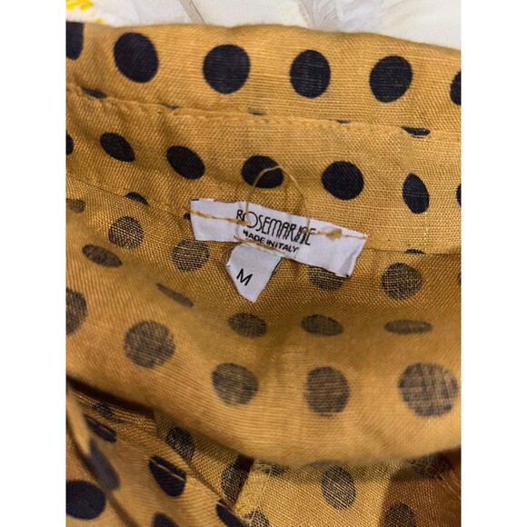 Rosemarine Made in Italy Women’s Linen Polka Dot Shirt Dress size M Sleeveless - Picture 6 of 8